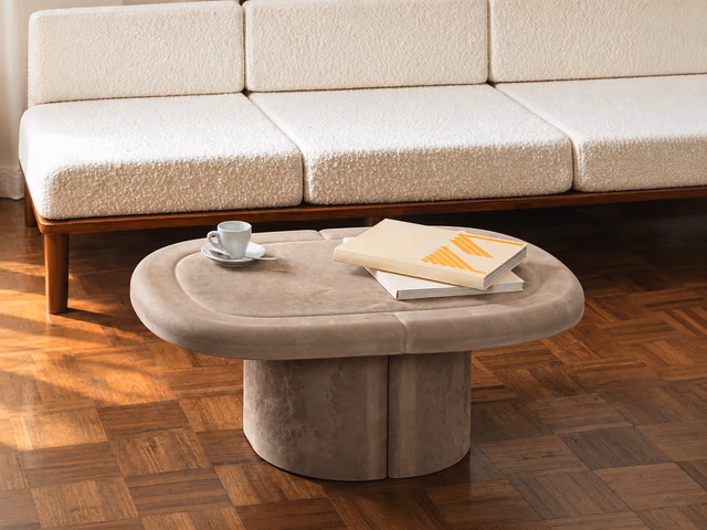 Alder Lounge Table — Sand, Oval by Mater