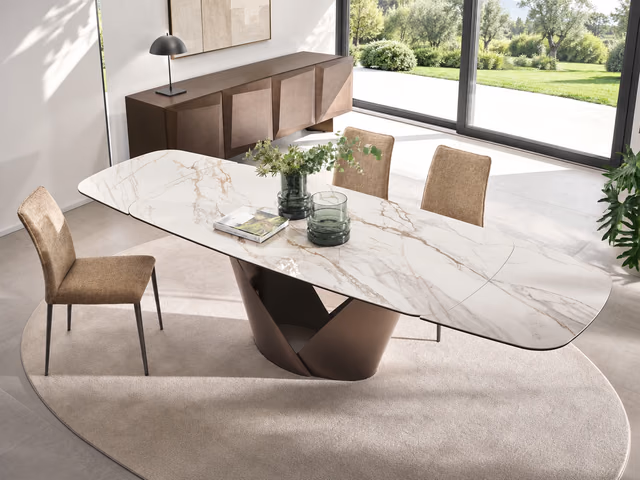 Calla Extendable Dining Table CS4159-SG-165 by Calligaris