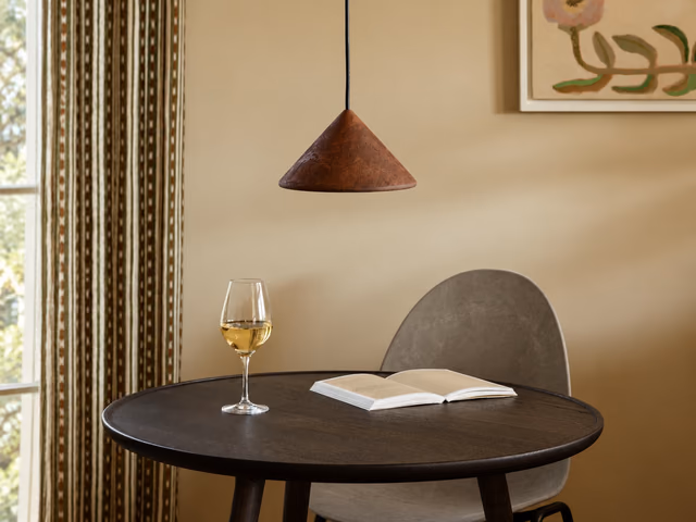 Terra Pendant — Coffee Waste Rust Red by Mater