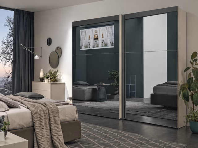 Vision Sliding-Door Wardrobe by Tomasella