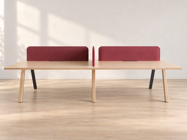 Ori Double Square Office Table by LaPalma