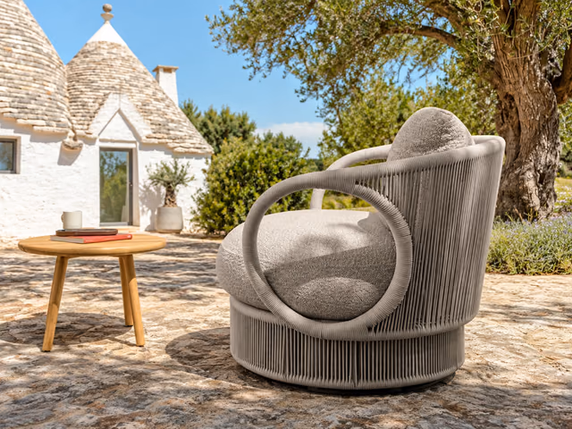 Karen Swivel Living Armchair by Talenti
