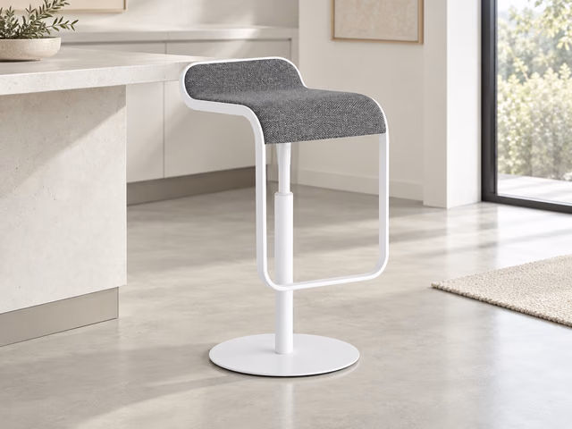 Lem S79 Height-Adjustable Stool, Coated Lift by LaPalma