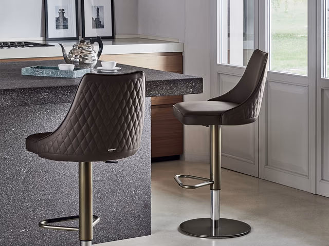 Clara Bar Stool by Bontempi