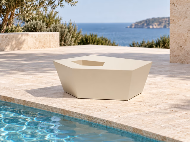 Faz Sun Lounger Table by Vondom