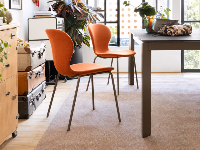 Ops! Chair Upholstered, Metal Legs by Connubia