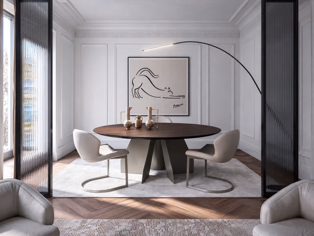 Senator Round Dining Table by Cattelan Italia