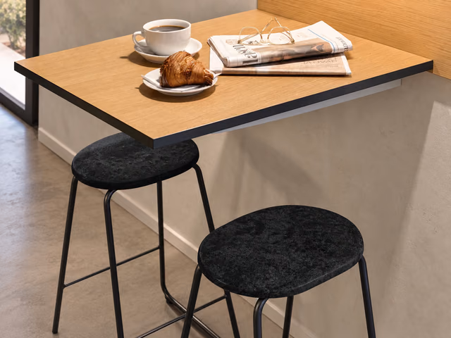 Earth Stool — Coffee Waste Black, 69 cm by Mater