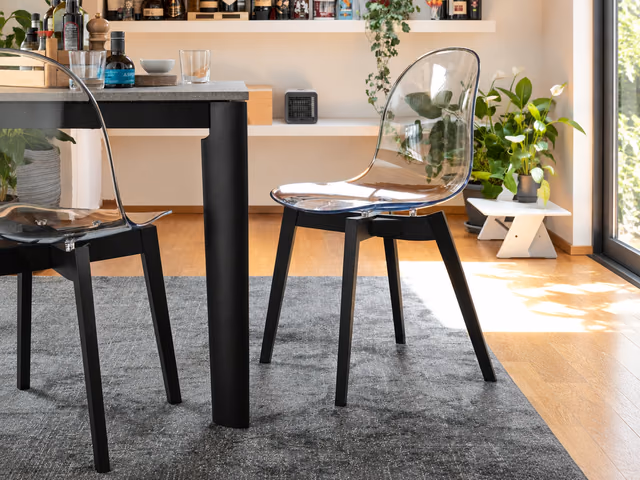Academy Chair, Polycarbonate, Wooden Legs by Connubia