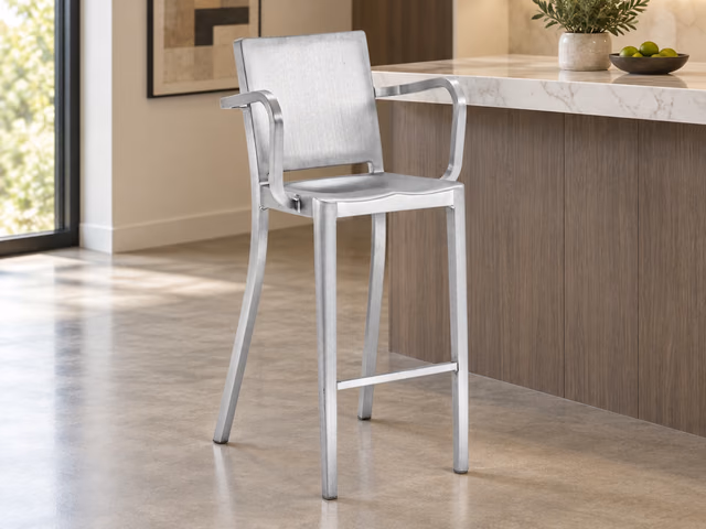 Hudson Stool with Arms by Emeco