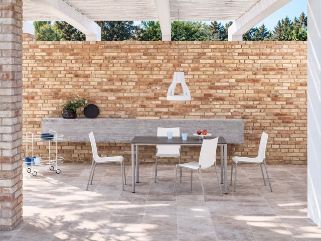 Moon Low Outdoor Dining Table by Bontempi