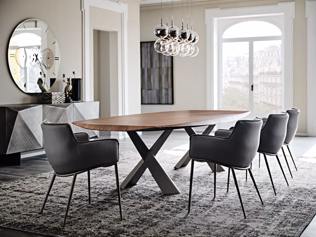 Mad Max Wood Dining Table by Cattelan Italia