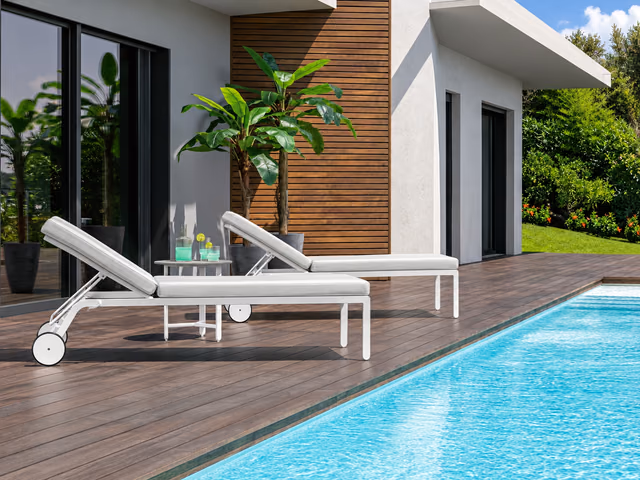 Riviera Sunbed Chaise Lounge by Talenti