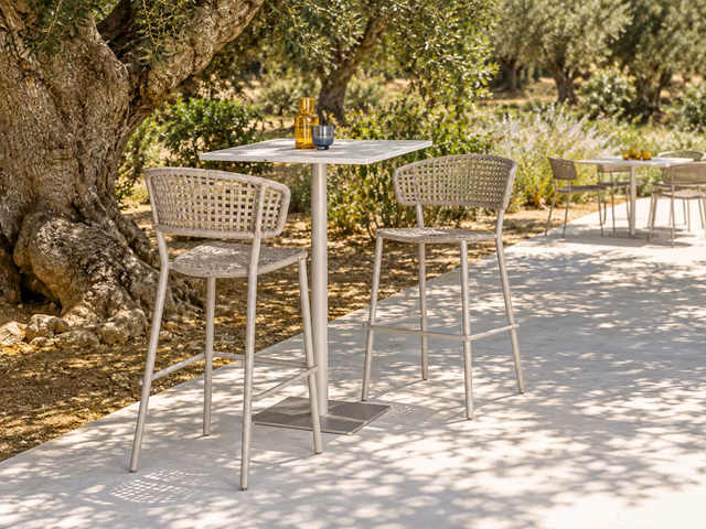 Moon//Alu Bar Stool by Talenti