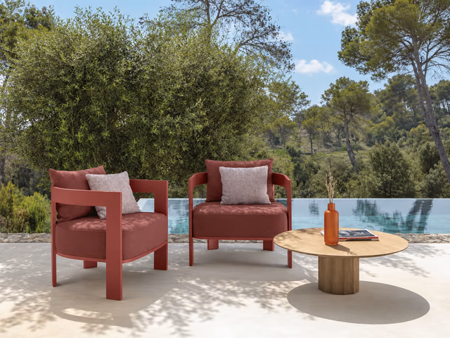 Argo//Alu Lounge Armchair by Talenti