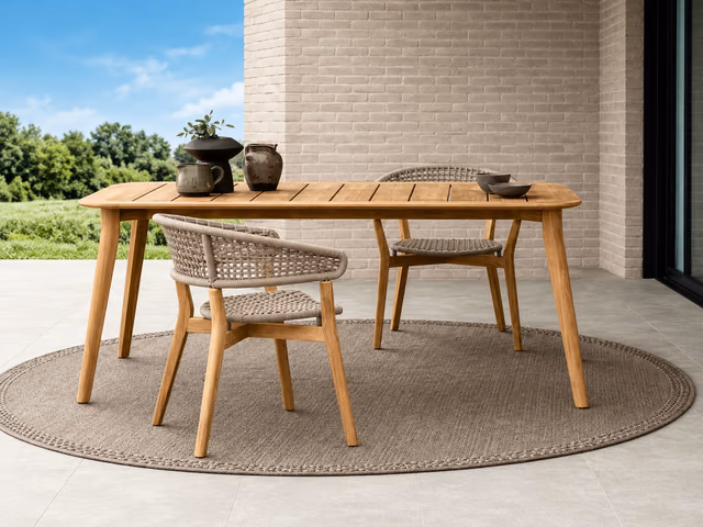 Moon//Teak Dining Armchair by Talenti