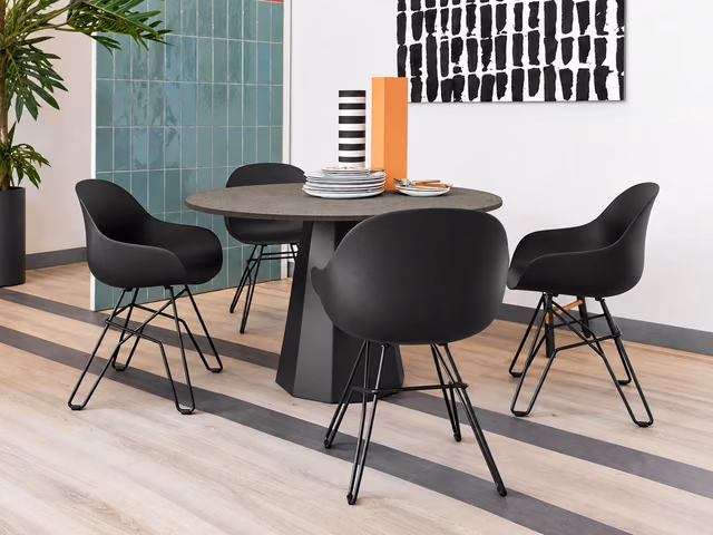 Academy Armchair, Crossed Rod Base by Connubia