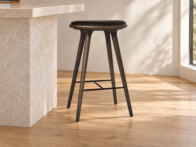 High Stool — Sirka Grey Stained Oak, 74 cm by Mater