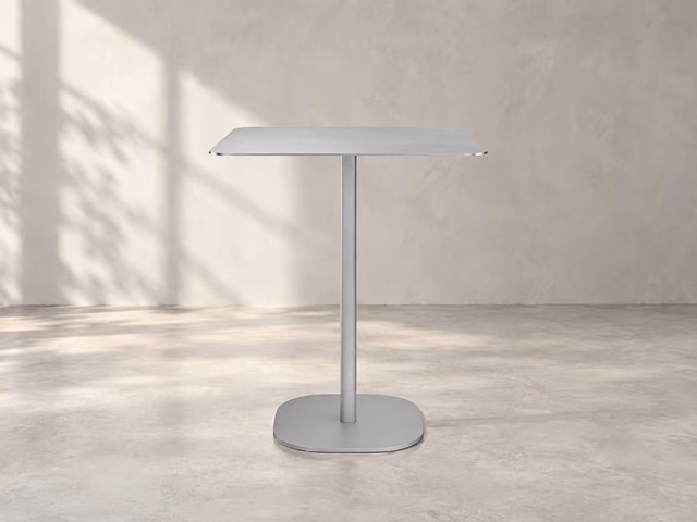 2 Inch Flat Base Counter Table, Square by Emeco