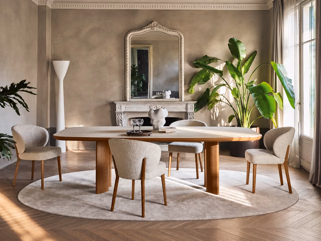 Sandy Dining Table CS4156-FB-A-200 by Calligaris