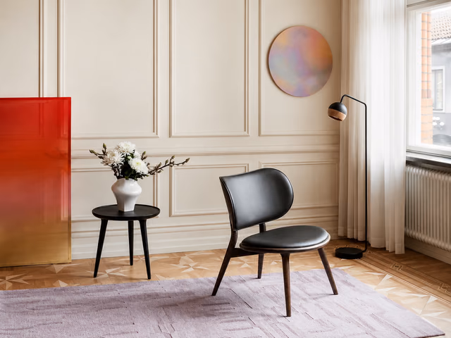 Accent Table — Black Stain Lacquered Oak, S by Mater