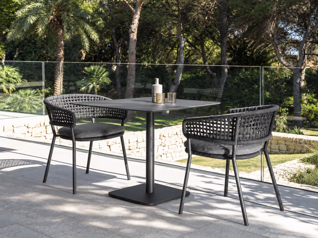Moon//Alu Square Dining Table by Talenti