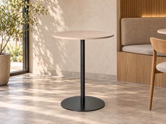Mater Café Table — Coffee Waste Light, H 71,6 cm, Ø 60 cm by Mater