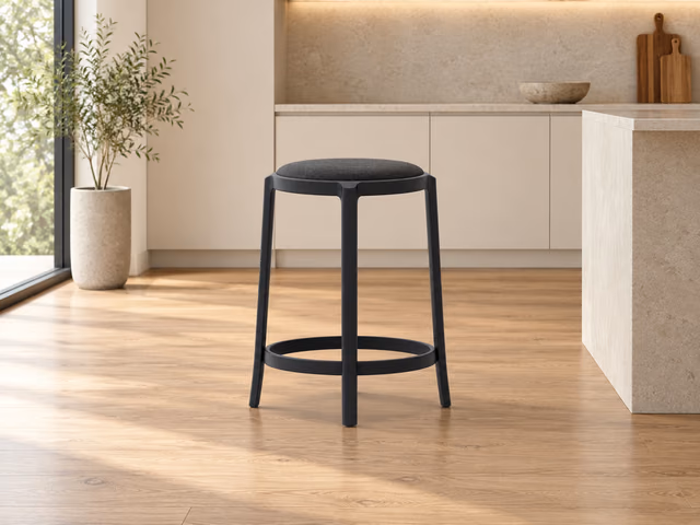 On & On Stool, Upholstered by Emeco