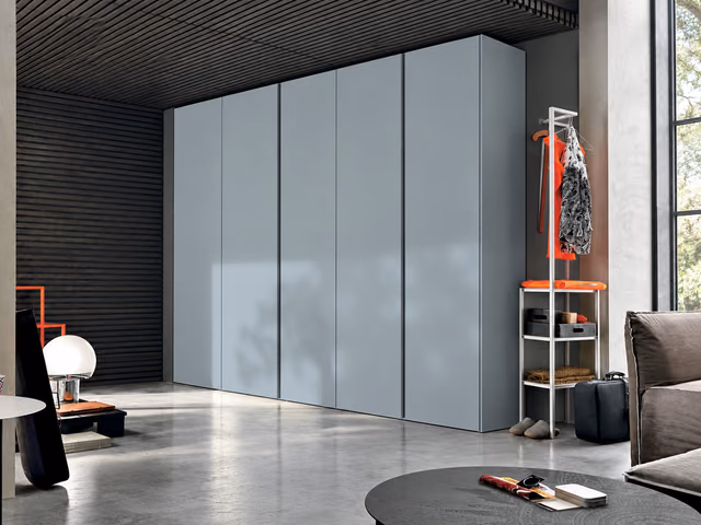 Grip Channel Hinged-Door Wardrobe by Tomasella