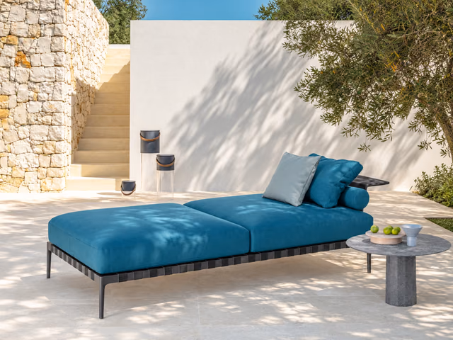 Salinas Bench with Armrests by Talenti
