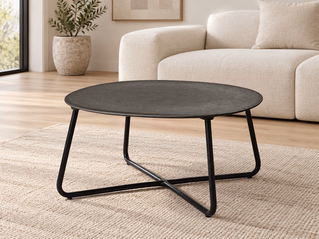 Lily Lounge Table — Coffee Waste Black by Mater