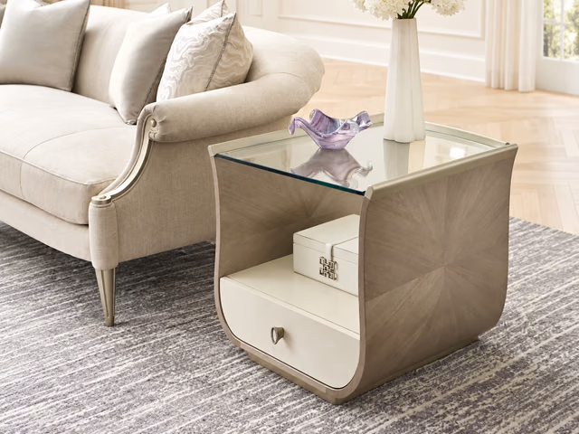 Rectangle End Table by Caracole