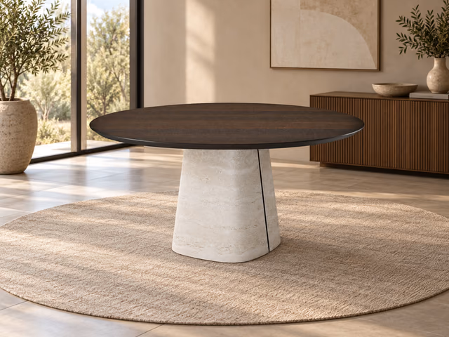 Rado Wood Round Dining Table by Cattelan Italia