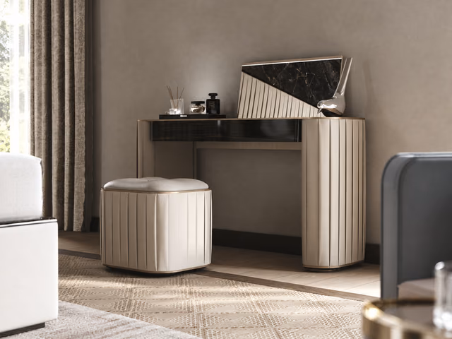 Plissé Toilette Dressing Table by Reflex