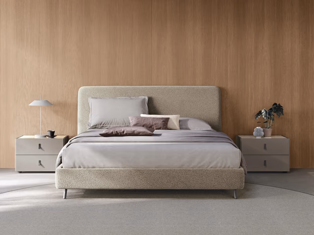Carmen Upholstered Bed by Tomasella