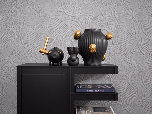 Delft Blue Vases Black Edition by Moooi
