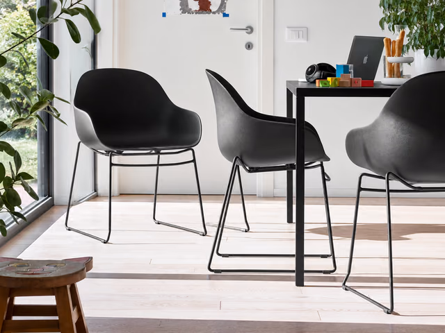 Academy Armchair, Sled Base by Connubia