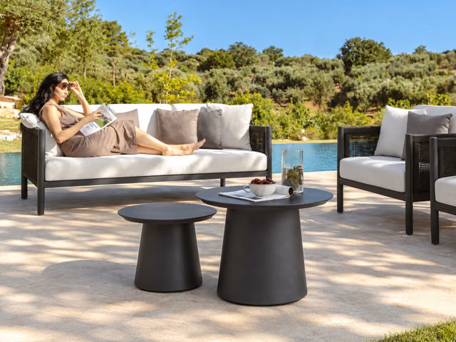 Dolcevita//Alu Coffee Table D45 by Talenti