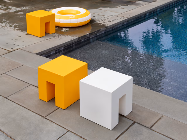 Vignelli Cube Stool by Heller