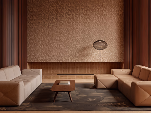 Woodblock Beetle Flora Wallcovering by Moooi