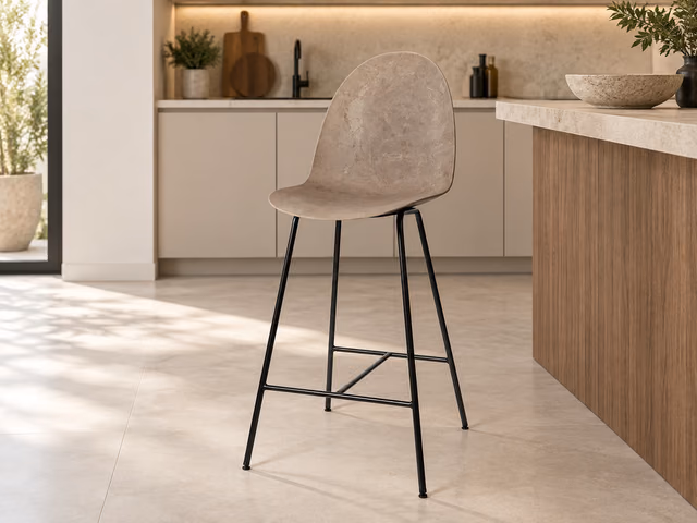 Eternity High Stool — Coffee Waste Light by Mater