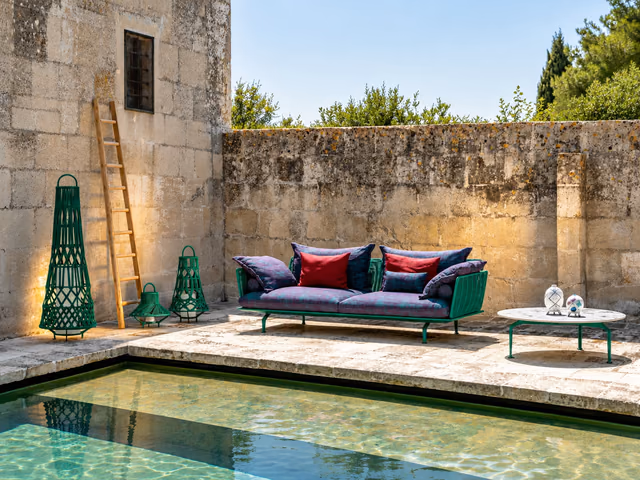 Cruise//Alu 3 Seater Sofa by Talenti