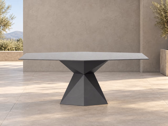 Vertex Polygonal Dining Table by Vondom