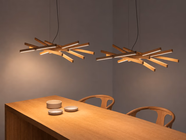 Rhythm Horizontal Pendant Lamp by Vibia