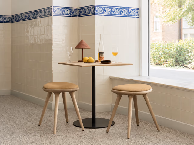 Low Stool — Matt Oak, 47 cm by Mater