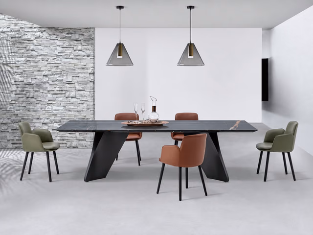 Spin Rec Dining Table by Camerich