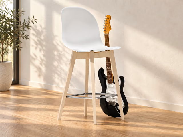 Academy Stool, Wooden Legs by Connubia