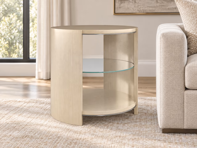 Da Vita Round End Table by Caracole