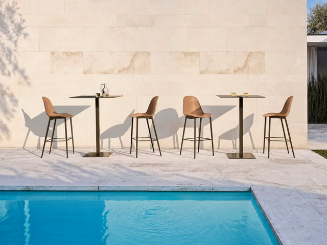 Alter High Outdoor Table Base by Bontempi