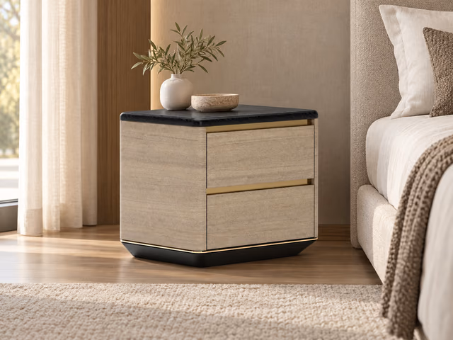 Madera Plinth Nightstand by Caracole
